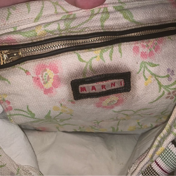 Marni floral canvas tote - Picture 8 of 9